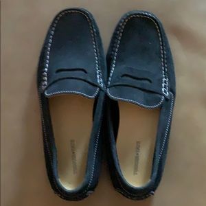 Tate and Tucker slip on leather boys shoes